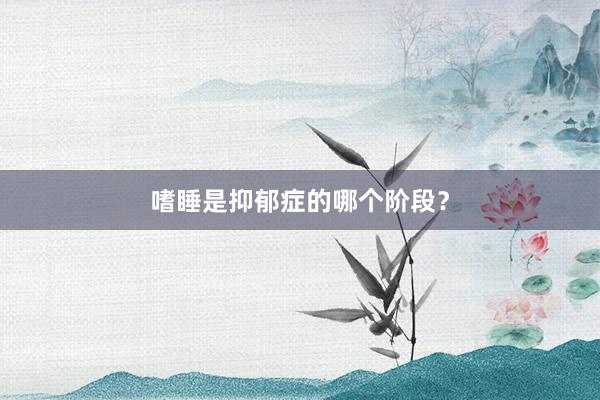 嗜睡是抑郁症的哪个阶段？